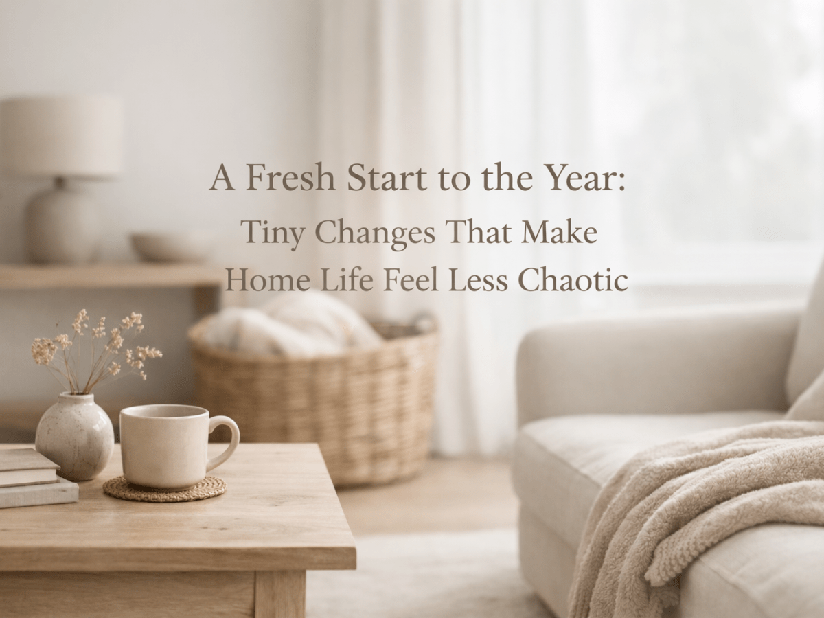A Fresh Start to the Year: Tiny Changes That Make Home Life Feel Less&nbsp;Chaotic